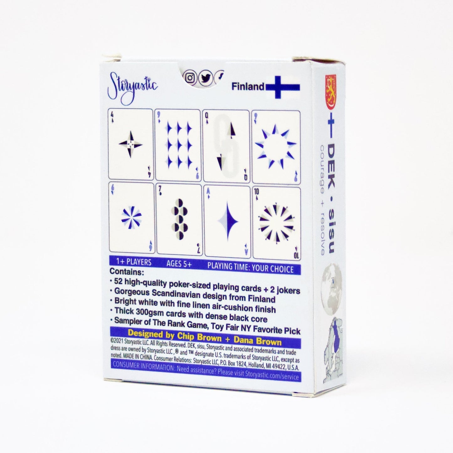 DEK of Cards : sisu (Finlande) - Cartes à jouer scandinaves au design impeccable