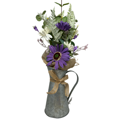 Arrosoir en métal avec fleur de marguerite - 45,7 cm (18 pouces) -