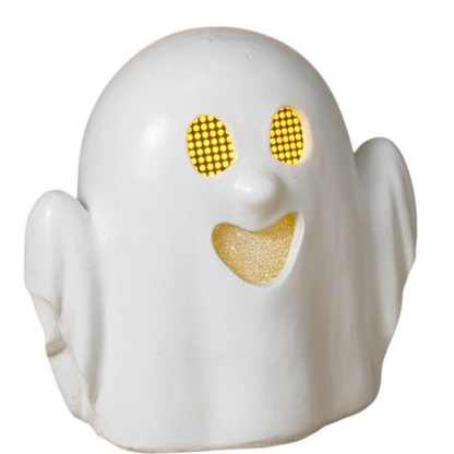Fantasma de Halloween con ojos digitales en movimiento