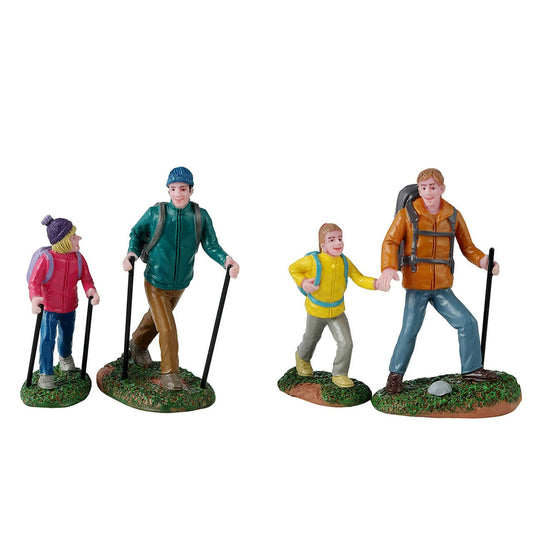 Father and Daughter Hikers - 4 Piece Set - Tampa Home & Garden Store