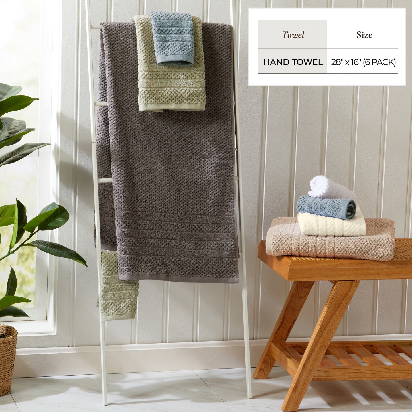Premium Cotton Checkered Jacquard Towel for Bath