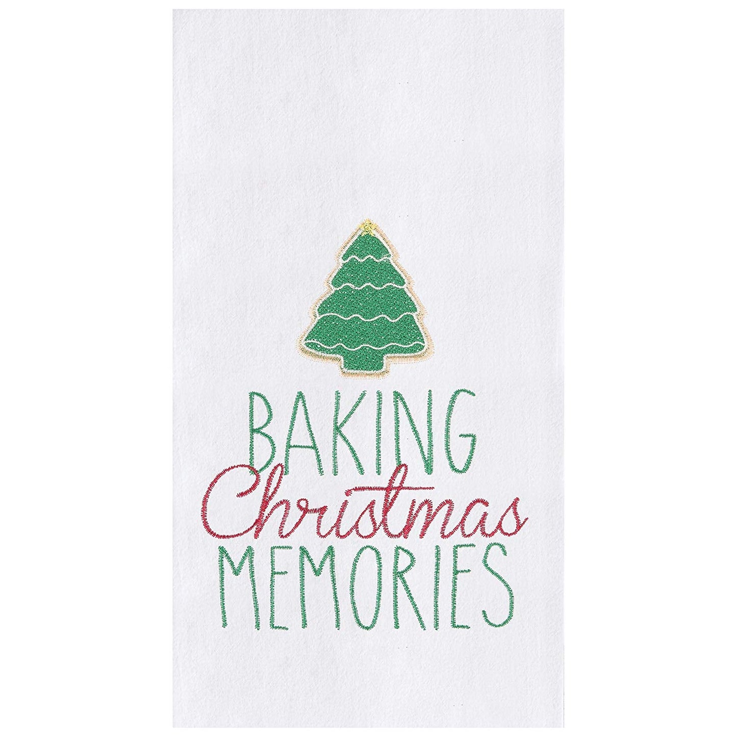 Souvenirs de Noël à la pâtisserie, torchon en toile de jute