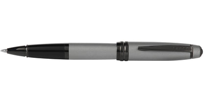 Bailey matte gray lacquer rollerball pen by Cross with black grip and clip on Tampa Home & Garden Store