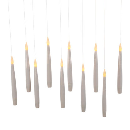 Ensemble de 10 bougies flottantes sans flamme