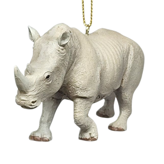 Safari Animal Ornament - Rhino - Tampa Home & Garden Store