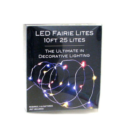 Guirlande lumineuse féérique à 25 LED multicolores fonctionnant sur piles