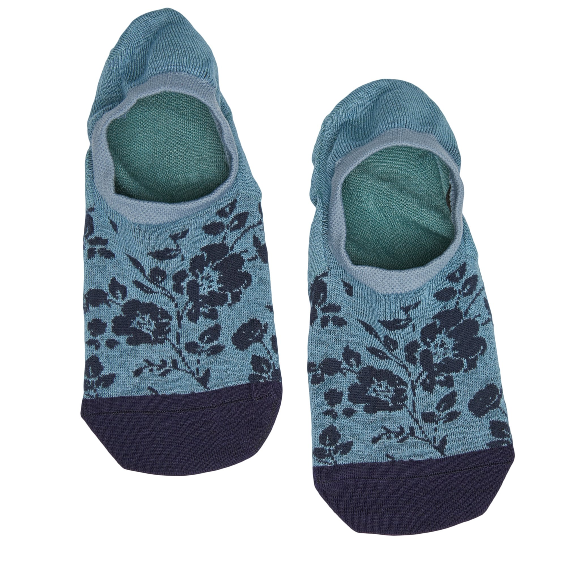 No-Show socks 10-pack DeadSoxy blue leopard print footie socks small on Tampa Home & Garden Store