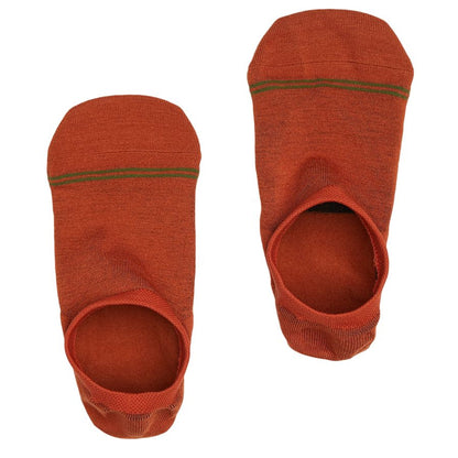 No-Show Socks 3-Pack red DeadSoxy footie socks with green stripe on Tampa Home & Garden Store