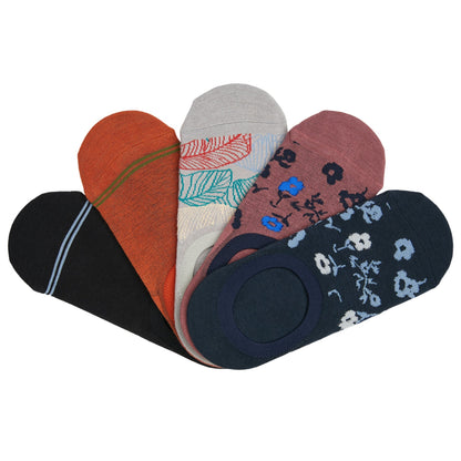 No-Show Footie Socks 5-pack DeadSoxy, assorted colors and patterns in small size on Tampa Home & Garden Store