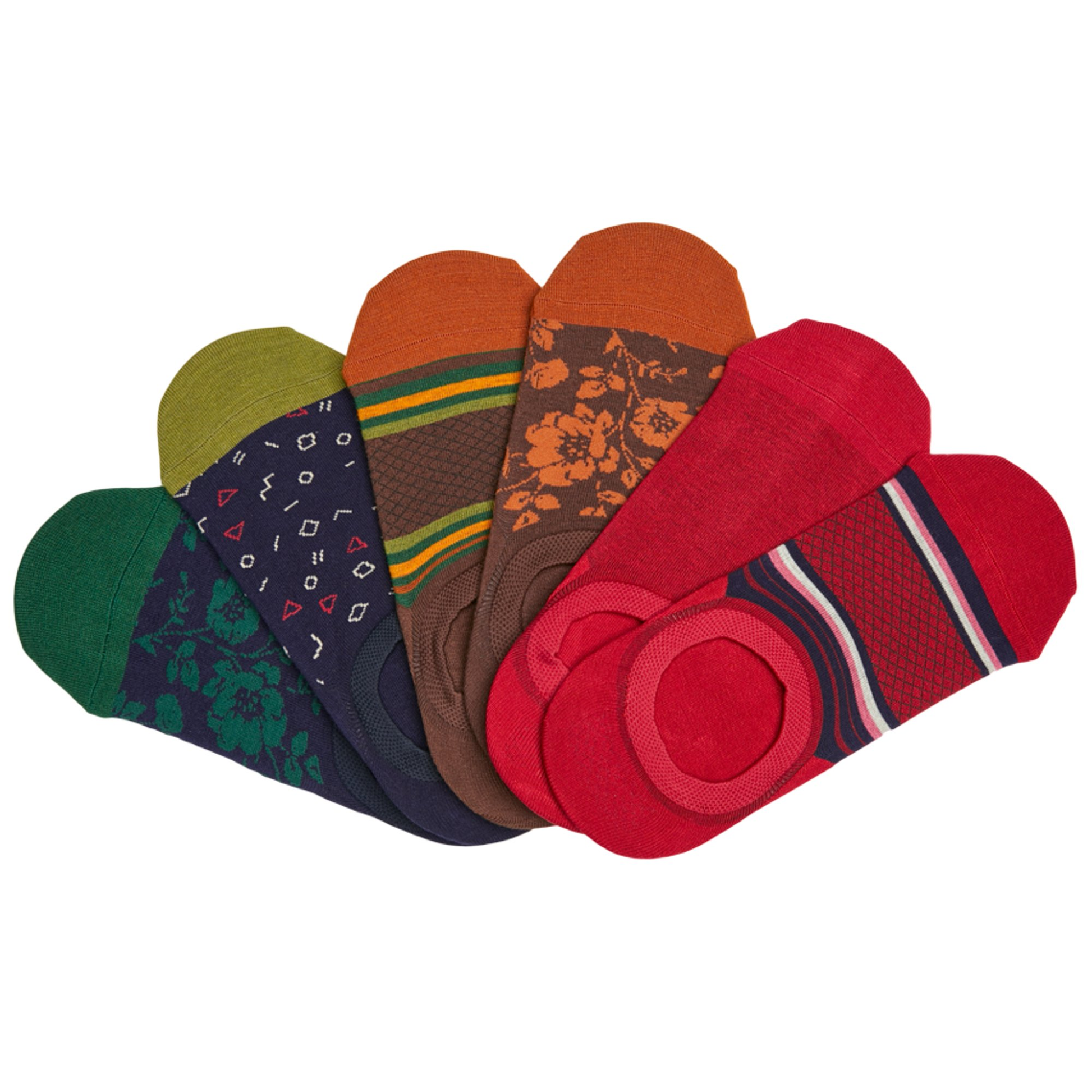 DeadSoxy no-show socks 6-pack in assorted colors; footie socks on Tampa Home & Garden Store