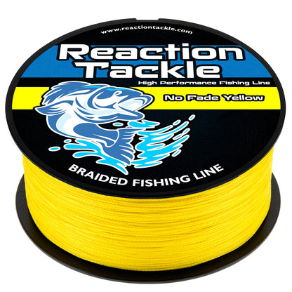 Ligne de pêche tressée Reaction Tackle - Jaune inaltérable - NEUVE