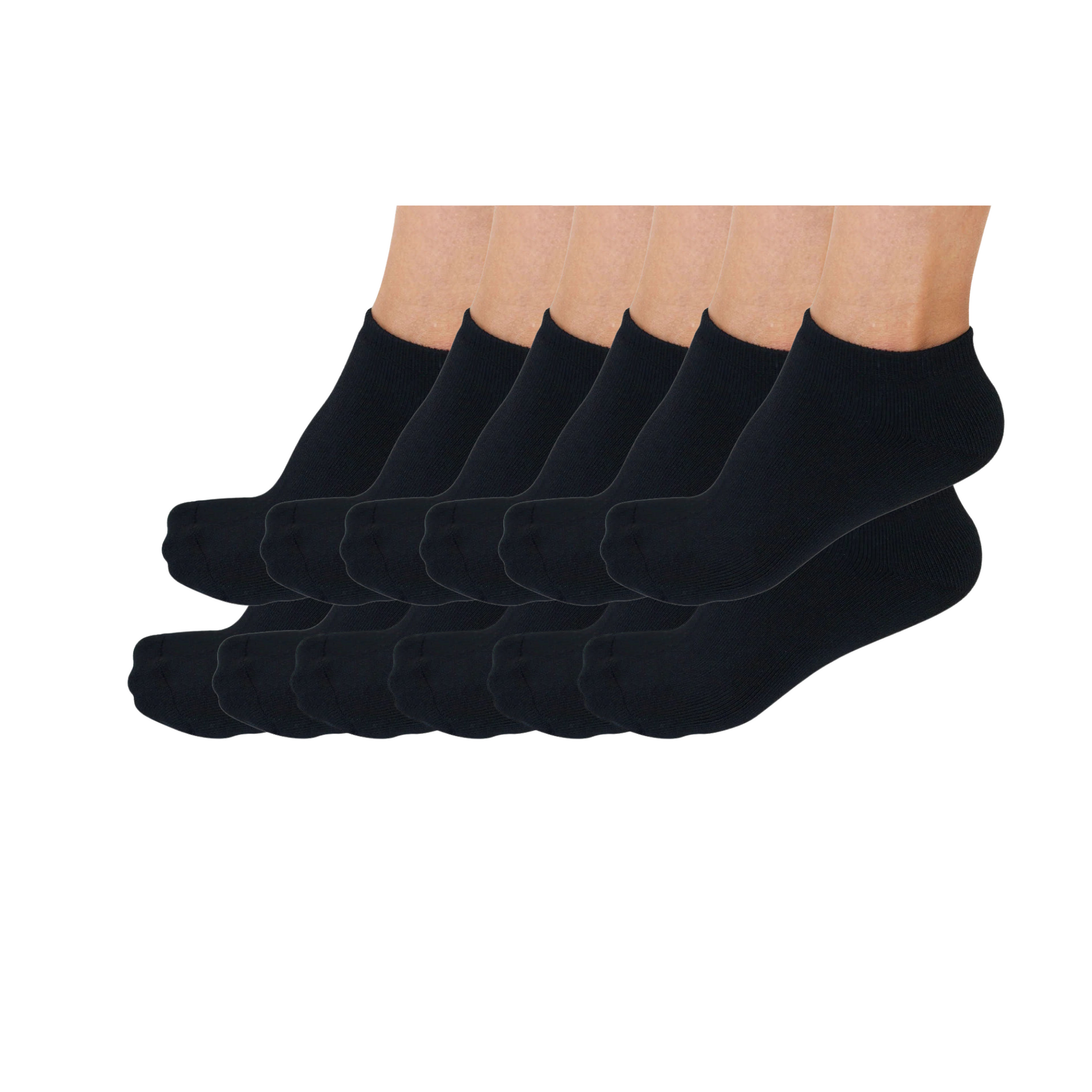 Socks No Look Anklet Bamboo Viscose, unisex black ankle socks 12-pack by Spun Bamboo on Tampa Home & Garden Store