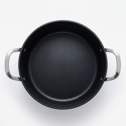 Top-view ceramic nonstick stock pot 4.5-Qt by Alva Cookware with stainless steel handles on Tampa Home & Garden Store