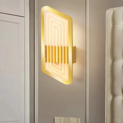 Nordic Black and Gold Wall Light Fixture