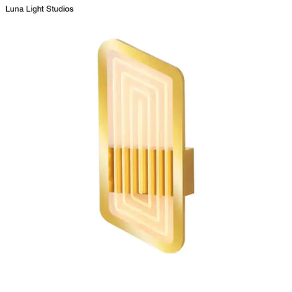 Nordic Black and Gold Wall Light Fixture