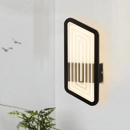 Nordic Black and Gold Wall Light Fixture