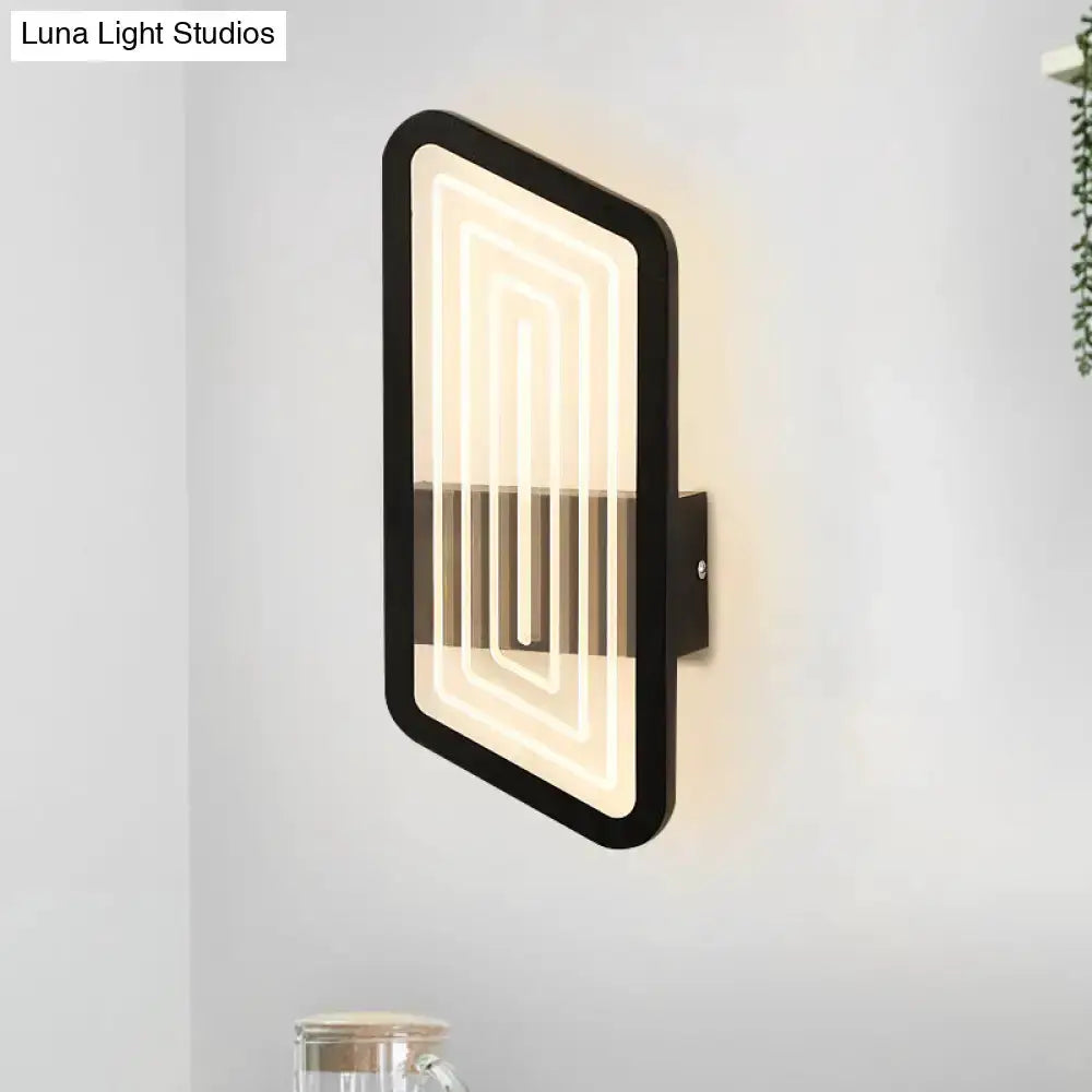 Nordic Black and Gold Wall Light Fixture