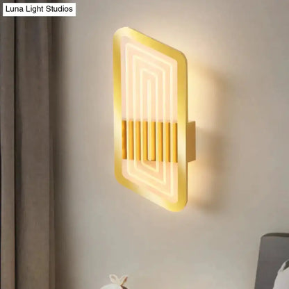 Nordic Black and Gold Wall Light Fixture