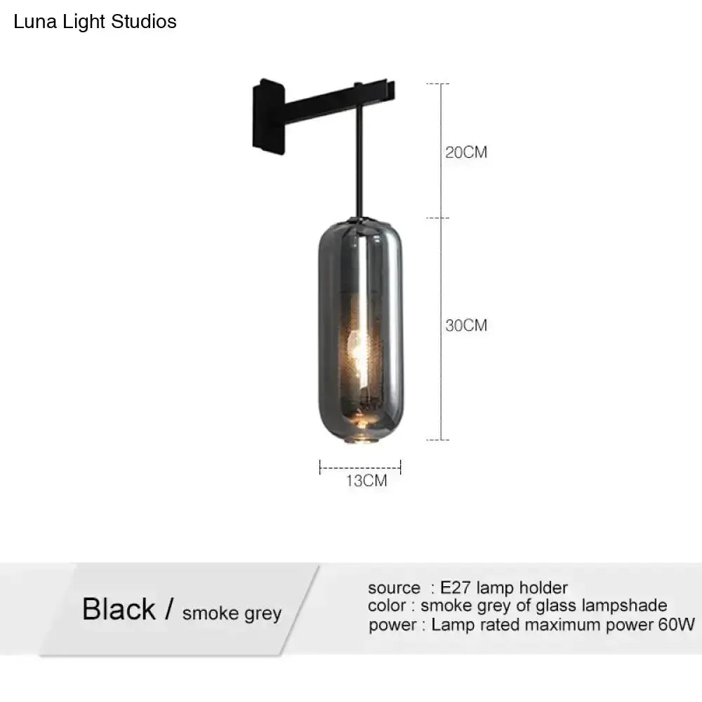 Nordic Modern Decor Brass and Glass Wall Lamp