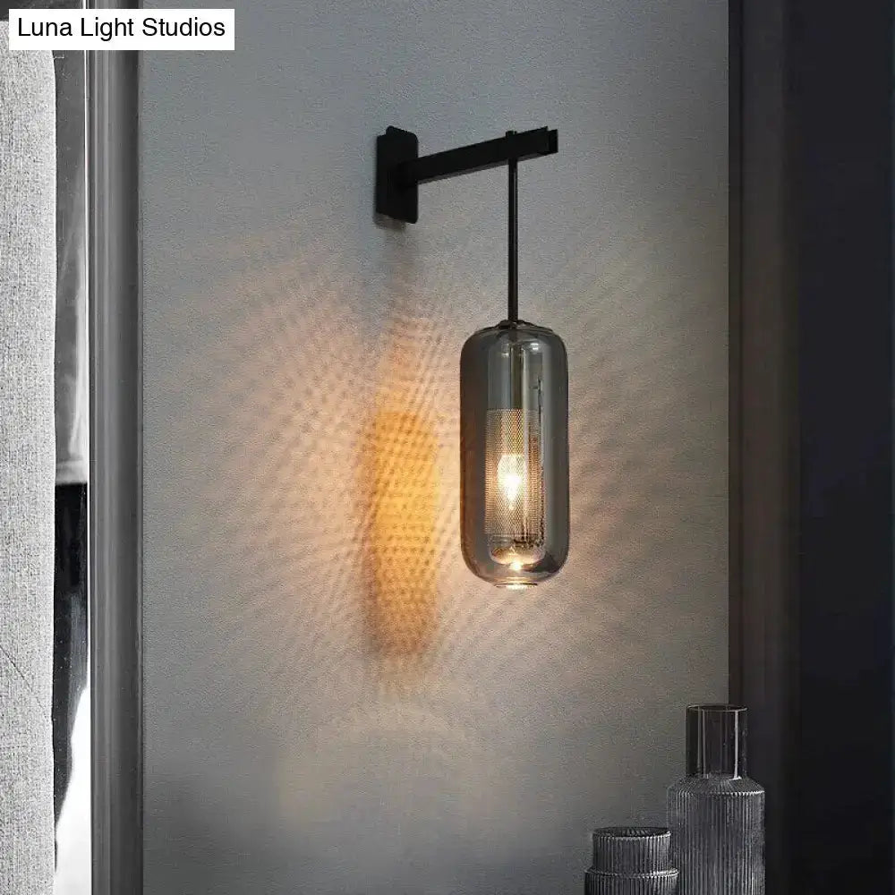 Nordic Modern Decor Brass and Glass Wall Lamp