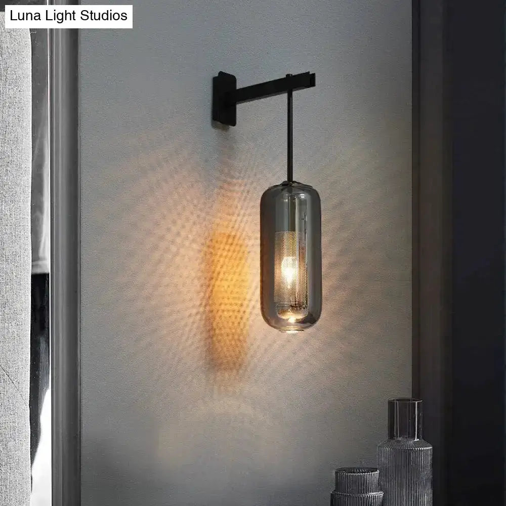Nordic Modern Decor Brass and Glass Wall Lamp