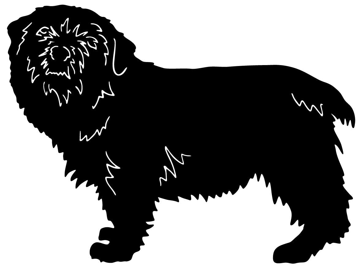 Norfolk Terrier garden stake or wall hanging silhouette in black by Rustica Ornamentals on Tampa Home & Garden Store
