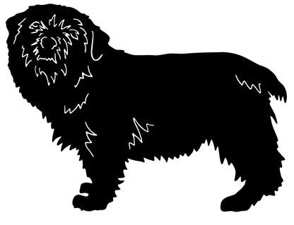 Norfolk Terrier garden stake or wall hanging silhouette in black by Rustica Ornamentals on Tampa Home & Garden Store