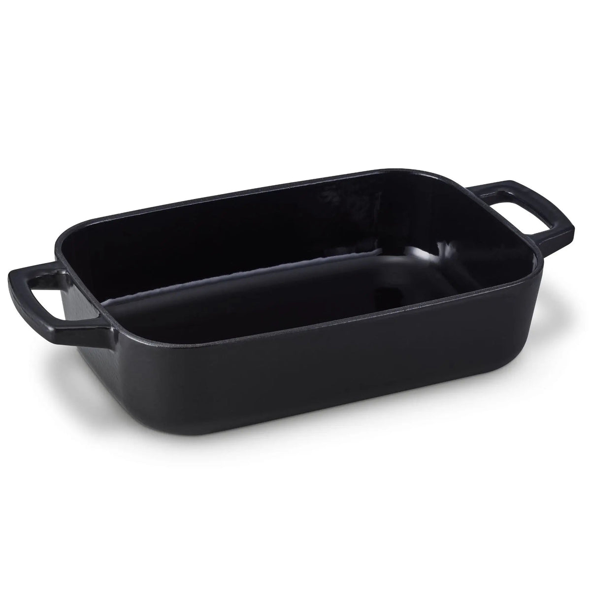 Enameled cast iron roasting pan 12x8 in black, Alva Cookware on Tampa Home & Garden Store