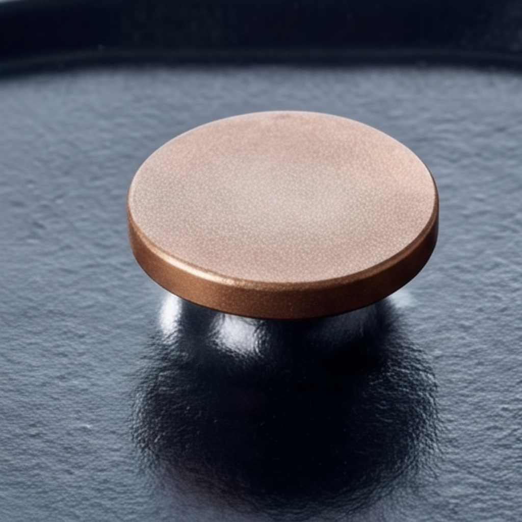 Copper lid knob for enameled cast iron Dutch oven on Tampa Home & Garden Store