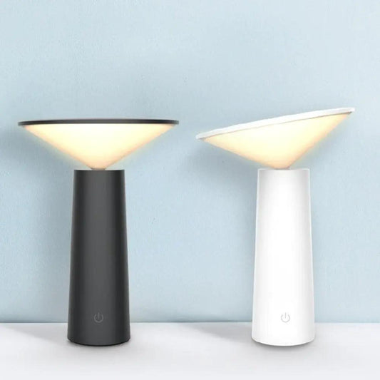 Stevvex pair of desk lamps, black and white modern USB LED table lamps with touch sensor on Tampa Home & Garden Store