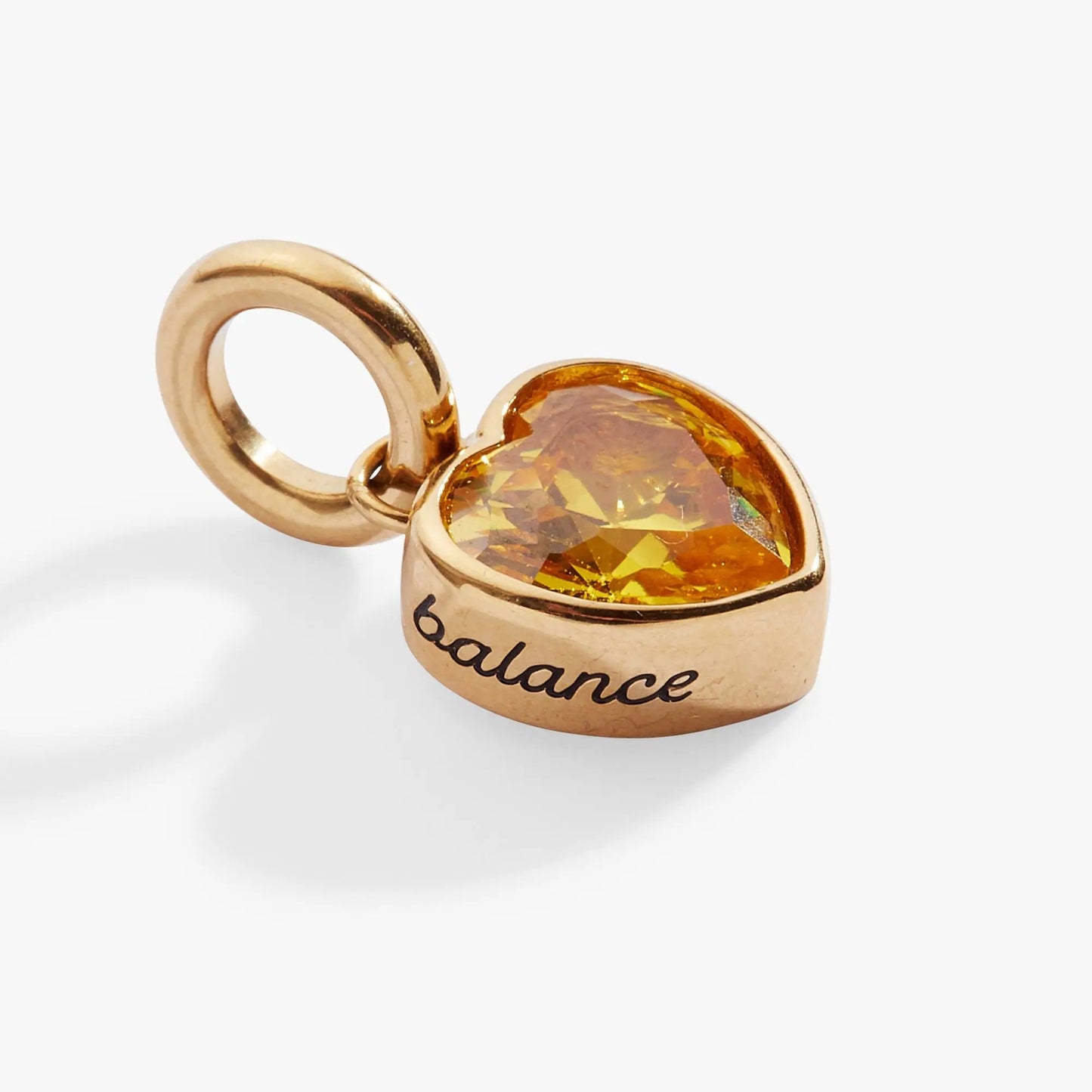 Balance Heart Birthstone Charm for November
