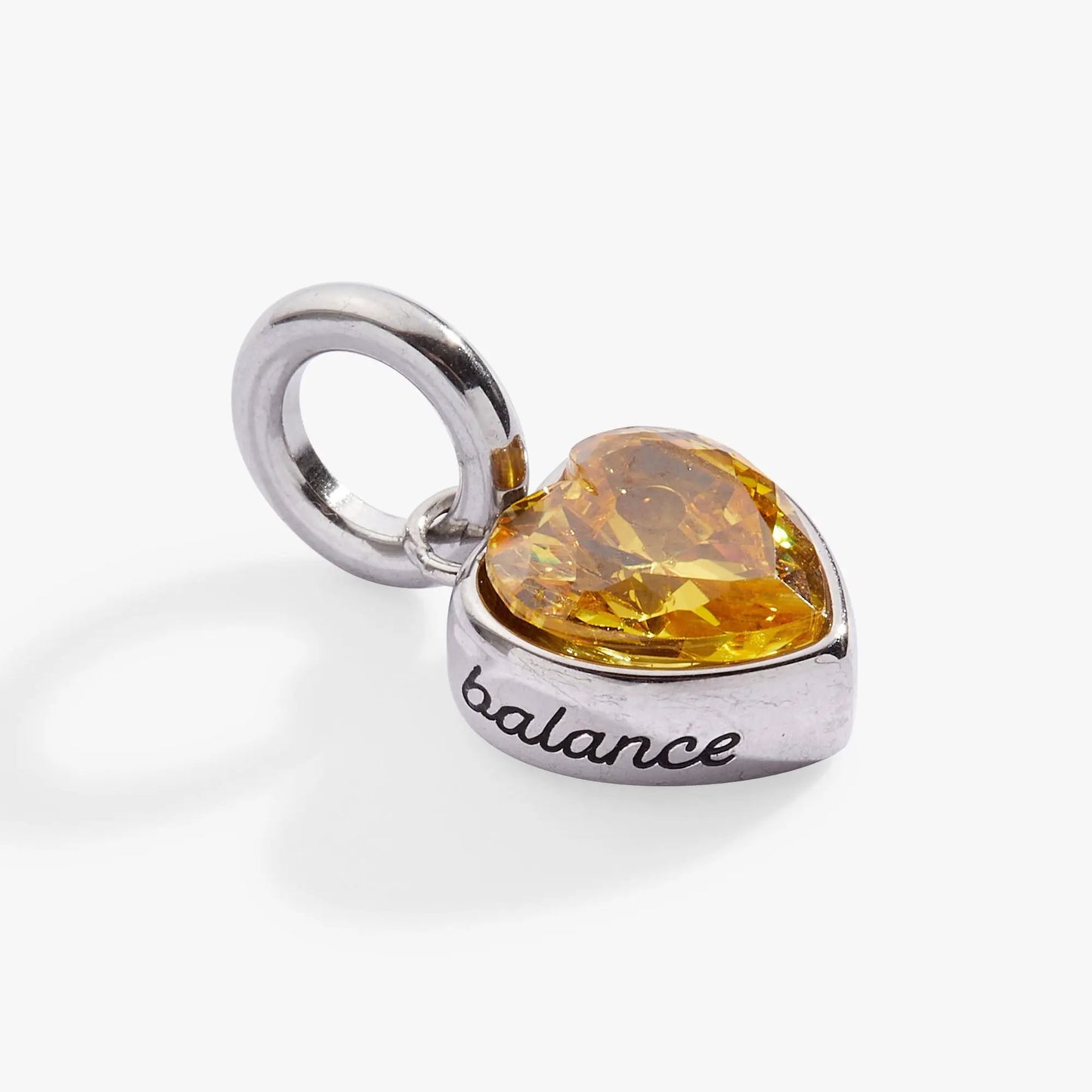 Balance Heart Birthstone Charm for November