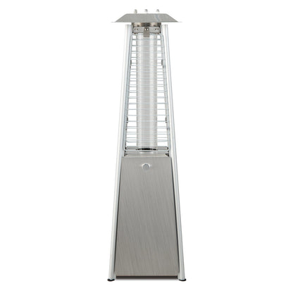 10000 BTU Portable Stainless Steel Tabletop Patio Heater with Glass Tube