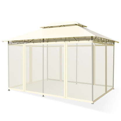 GemGear 10 ft x 13 ft cream tent canopy shelter with removable netting sidewalls on Tampa Home & Garden Store