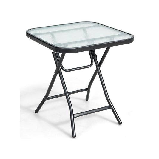 18 Inch Square Patio Bistro Table with Rustproof Frame - Tampa Home & Garden Store