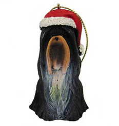 Dog in a Santa Hat Ornament - Shih-Tzu - Tampa Home & Garden Store
