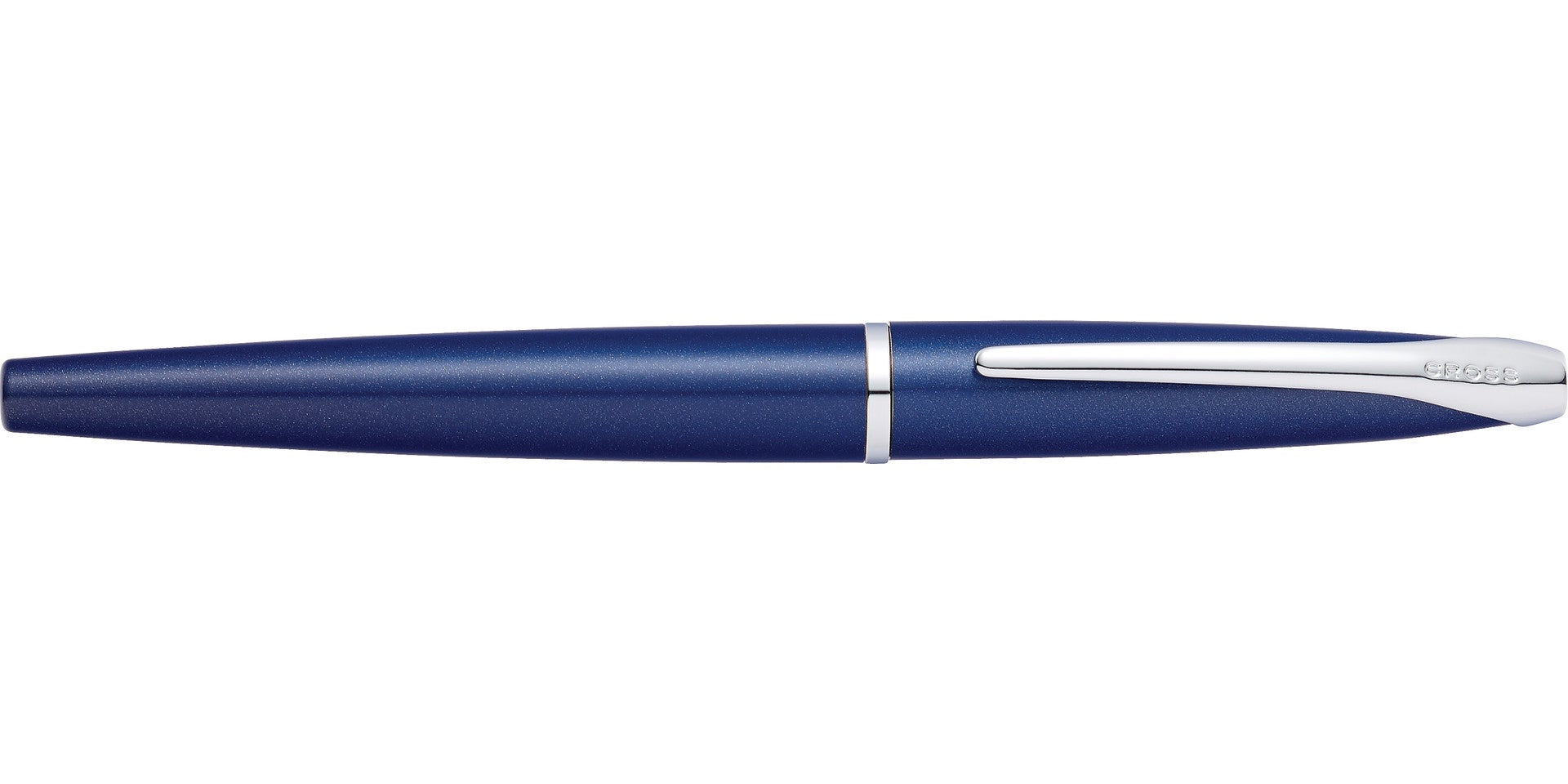 Cross ATX translucent blue lacquer fountain pen with stainless steel clip and medium nib on Tampa Home & Garden Store