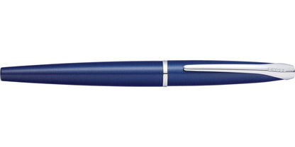 Cross ATX translucent blue lacquer fountain pen with stainless steel clip and medium nib on Tampa Home & Garden Store