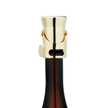 Heavy Gold Plated Champagne Stopper With a Seal