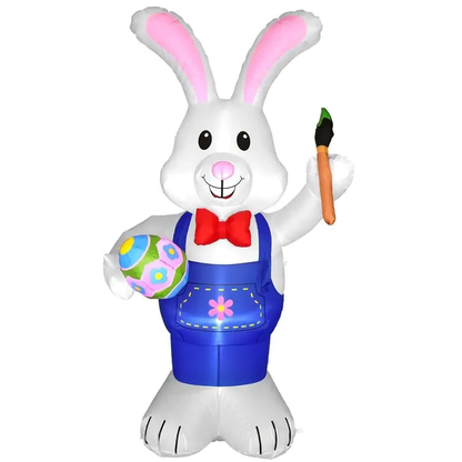 Lapin de Pâques gonflable lumineux - 1,80 m de haut