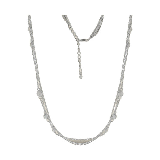 925 Lga Necklace short silver layered chain with drop pendant Lauren G Adams on Tampa Home & Garden Store