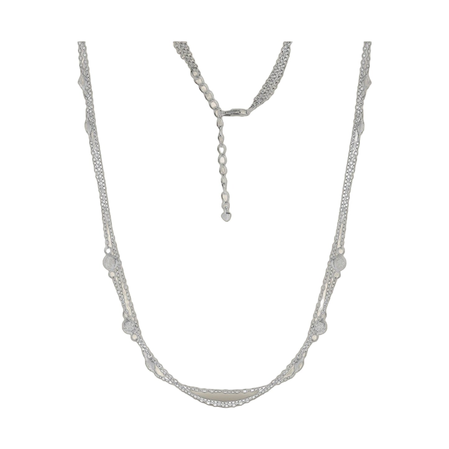 Sterling silver 925 Lga Necklace short layered chain by Lauren G Adams on Tampa Home & Garden Store
