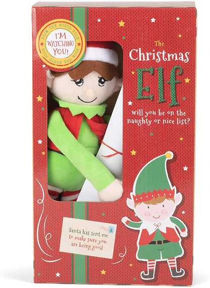 Elfo navideño con simpáticas pegatinas traviesas