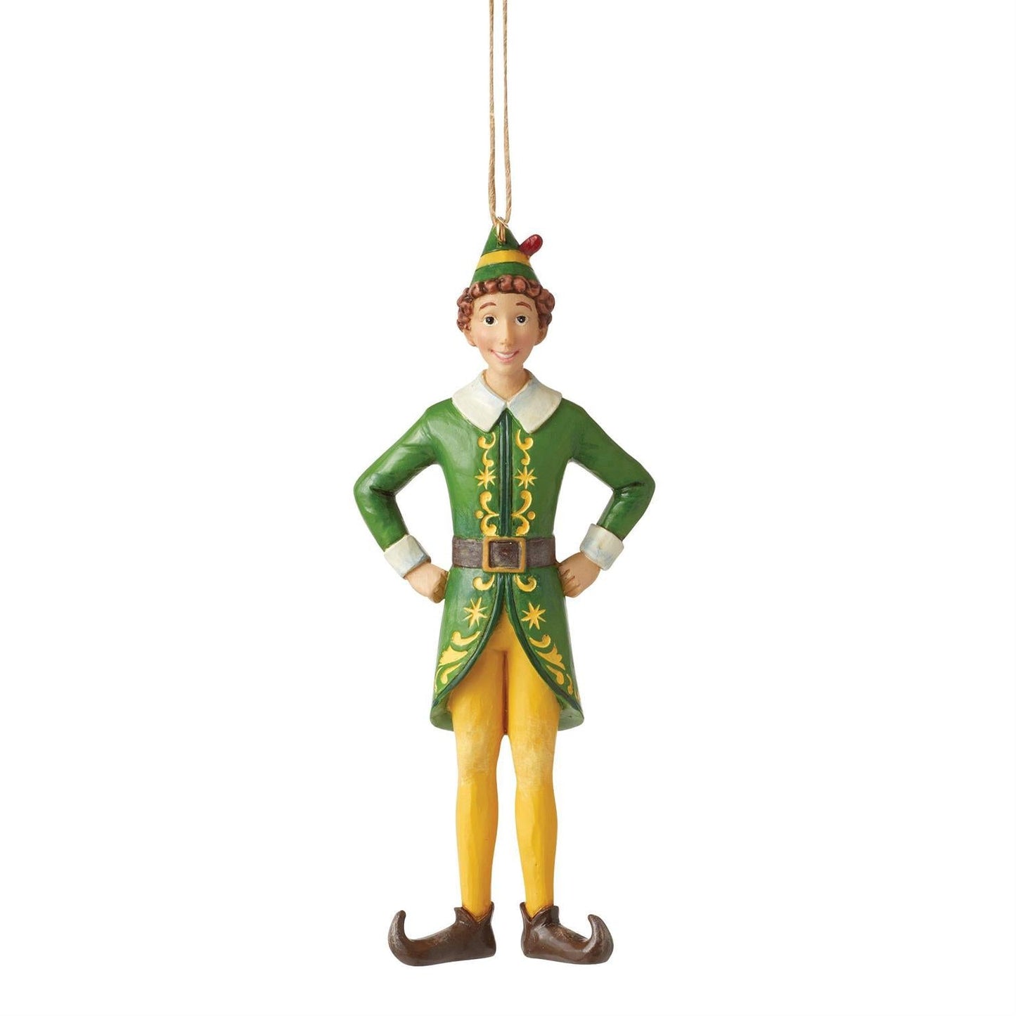 Adorno de duende amigo en pose clásica