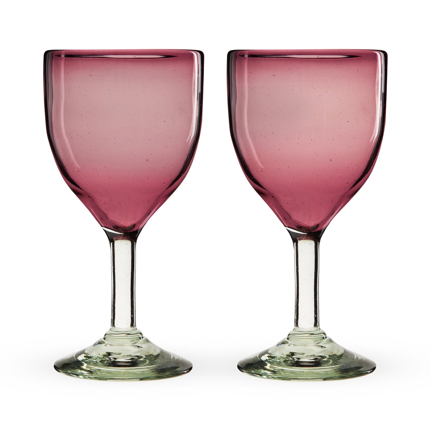 Segunda Vida Recycled Stemmed Wine Glasses