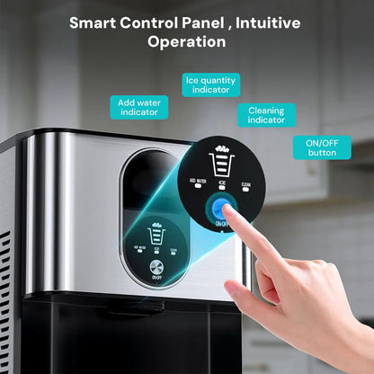 Nugget Ice Maker Z5820DN by Kismile, stainless steel finish with intuitive control panel on Tampa Home & Garden Store