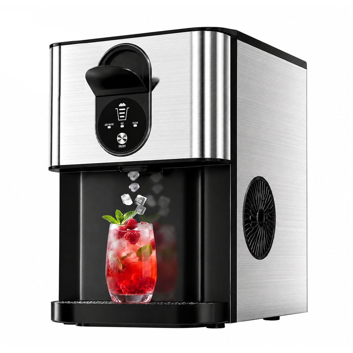 Kismile Nugget Ice Maker Pebble Ice Z5820DN in stainless steel on Tampa Home & Garden Store