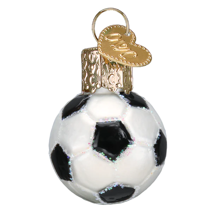Adorno de cristal con forma de mini balón de fútbol Gumdrop