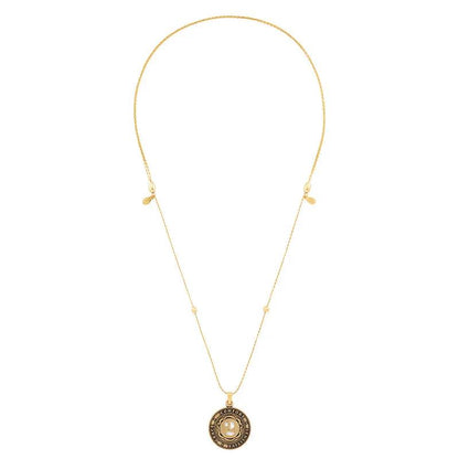 Gold-tone Number 2 Necklace with expandable chain and round pendant by Alex and Ani on Tampa Home & Garden Store