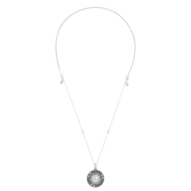 Number 2 Necklace, Expandable by ALEX AND ANI - silver-tone chain with circular pendant on Tampa Home & Garden Store